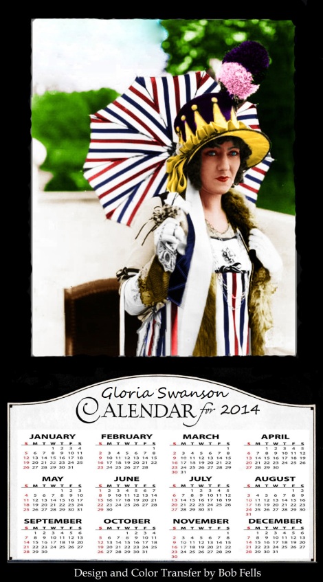 Gloria Swanson Calendar