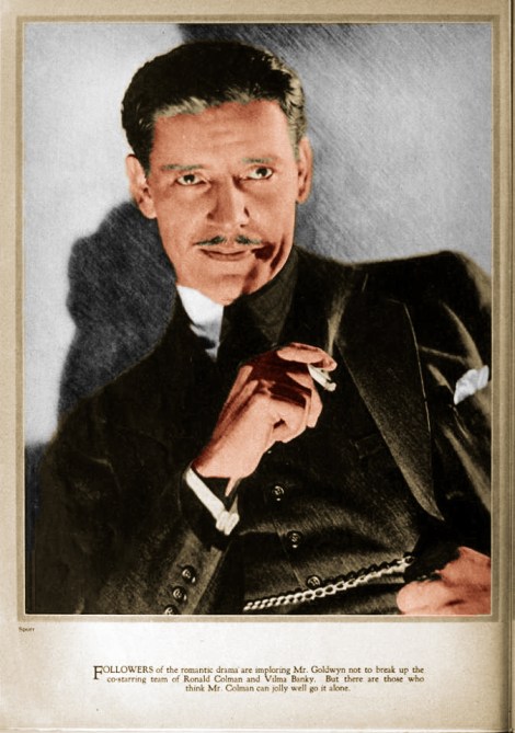 On the Set with Ronald Colman | OLD HOLLYWOOD IN COLOR
