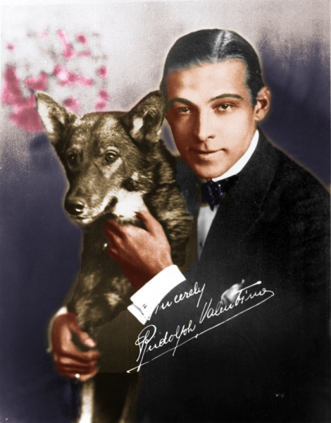 Rudolph Valentino and his Dog-Final