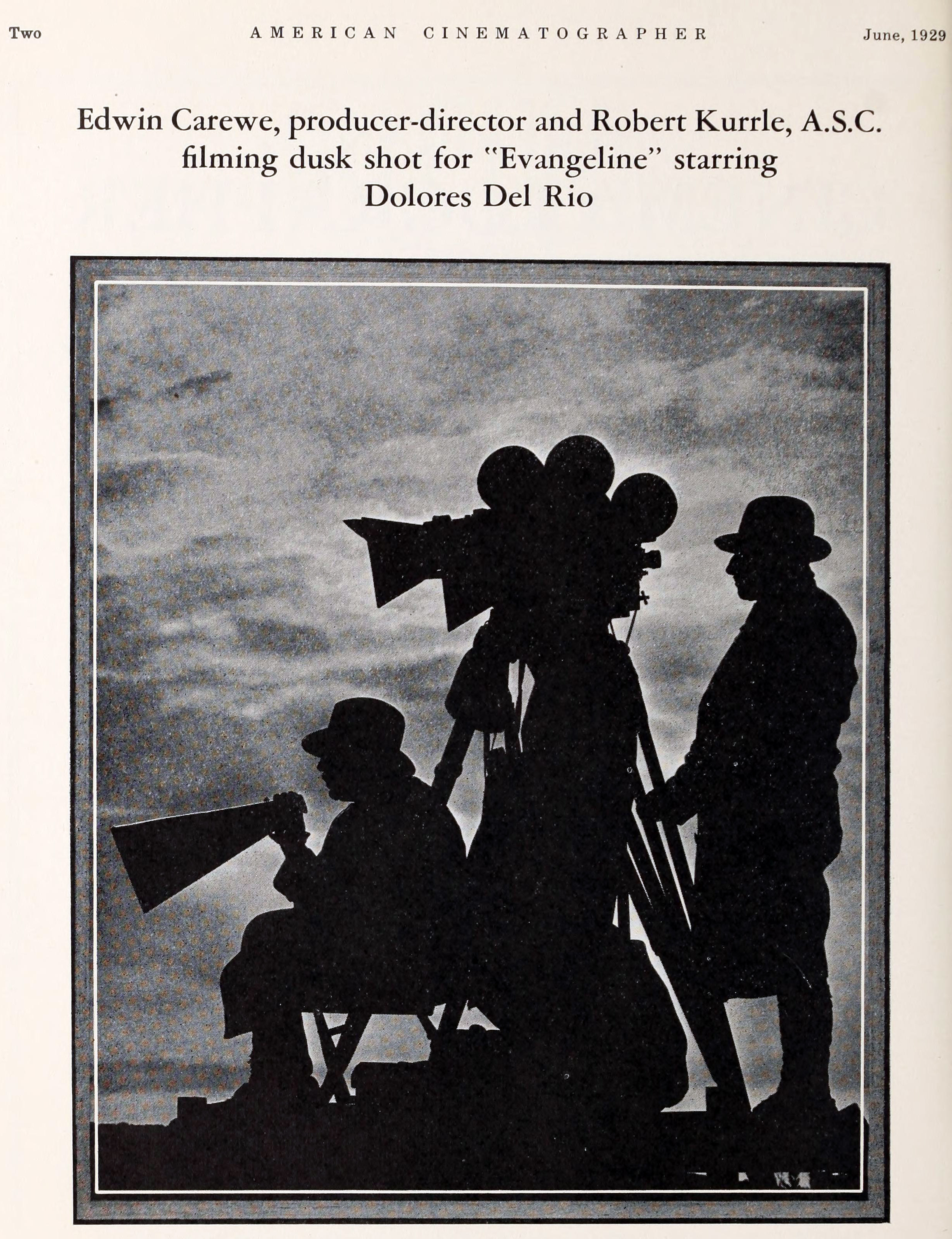 americancinematographer 1929 Evangeline